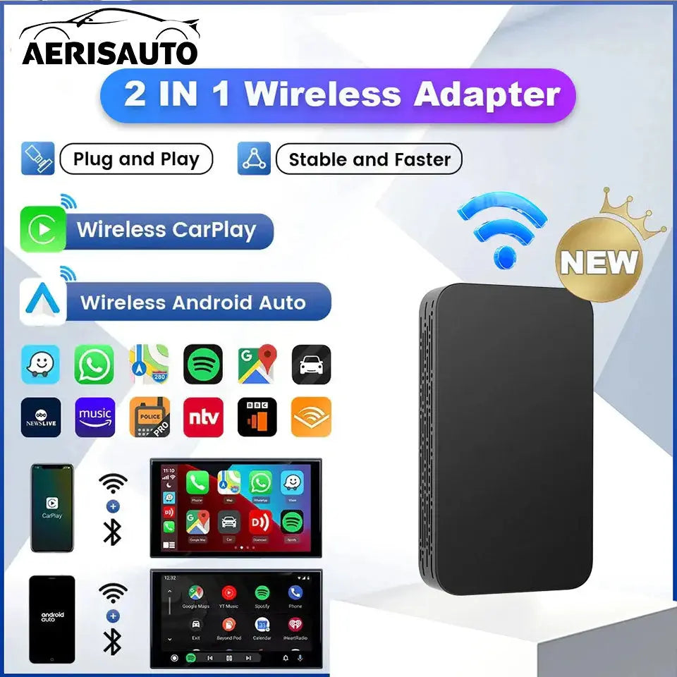 Aerisauto 5.0 for Wireless CarPlay Box Android Auto Dongle Car Player Activator KP Aerisauto