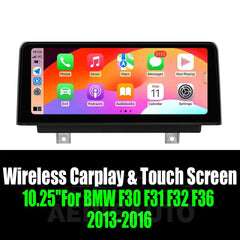 Android 14 10.25''For BMW F30 F31 F32 F36 2013-2016 AERISAUTO for Apple Android screen and Android Auto Aerisauto