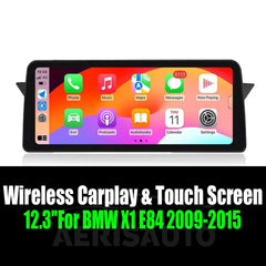 Android 14 12.3''For BMW X1 E84 2009-2015 AERISAUTO for Apple Android screen and Android Auto Aerisauto