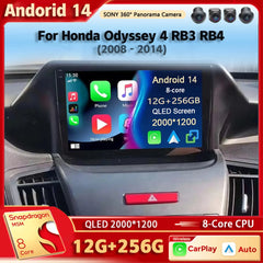 Android 14 9''For Honda Odyssey 4 RB3 RB4 2008-2014 AERISAUTO for Apple Android screen and Android Auto Aerisauto