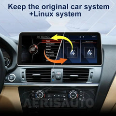 BMW X3 F25 / X4 F26 (2011-2016) 12.3-Inch Linux Car Multimedia Screen | 3s Fast Boot | Wireless CarPlay & Android Auto Aerisauto