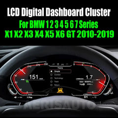 For BMW 1 2 3 4 5 6 7 Series X1 X2 X3 X4 X5 X6 GT 2010-2019 AERISAUTO for LCD Digital Dashboard Cluster Aerisauto