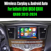 For Infiniti Q50 QX50 QX60 QX80 2012-2024 AERISAUTO for Apple CarPlay Module and Android Auto Aerisauto