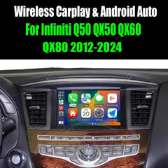 For Infiniti Q50 QX50 QX60 QX80 2012-2024 AERISAUTO for Apple CarPlay Module and Android Auto Aerisauto