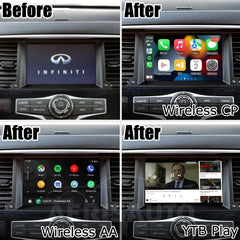 For Infiniti Q50 QX50 QX60 QX80 2012-2024 AERISAUTO for Apple CarPlay Module and Android Auto Aerisauto