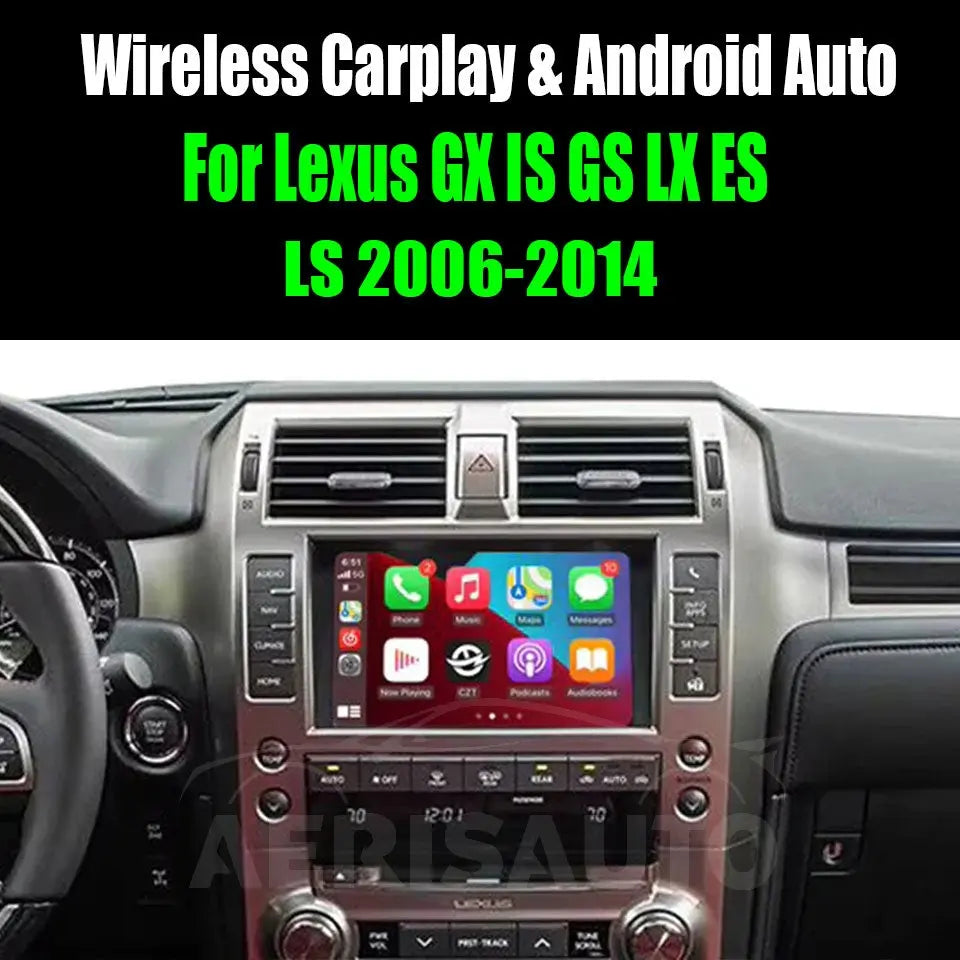 For Lexus GX IS GS LX ES LS 2006-2014 AERISAUTO for Apple CarPlay Module and Android Auto Aerisauto