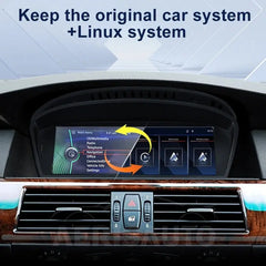 Wireless CarPlay & Android Auto 8.8" Screen for BMW 3/5 Series (E60/E61/E90/E91) CCC/CIC Car Multimedia Player Display Aerisauto