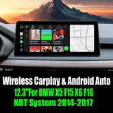12.3''For BMW X5 F15 X6 F16 NBT System 2014-2017 AERISAUTO for Apple Android screen and Android Auto 我的商店