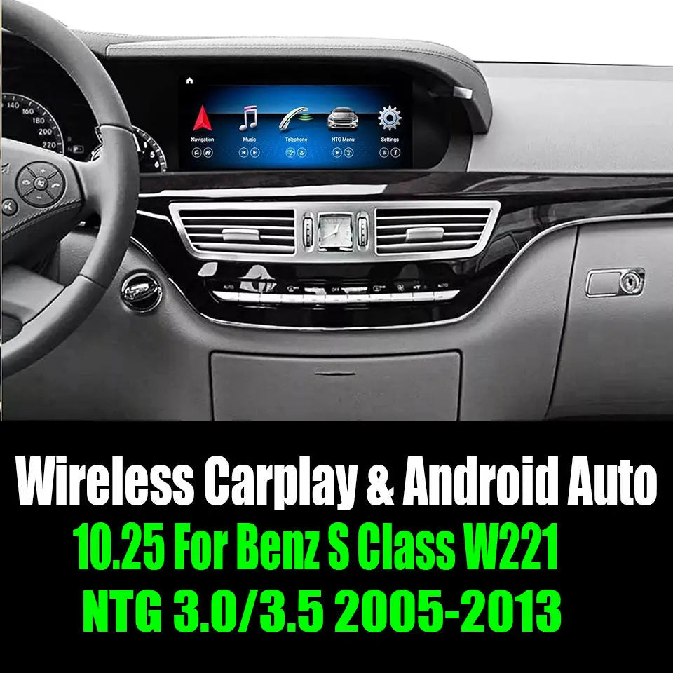 10.25" For Benz S Class W221 NTG 3.0/3.5 2005-2013 AERISAUTO for Apple Android screen and Android Auto 我的商店
