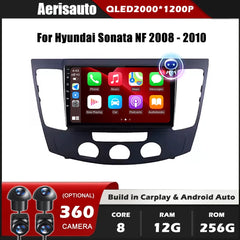 9''For Hyundai Sonata NF 2008-2010 AERISAUTO for Apple Android screen and  Android Auto