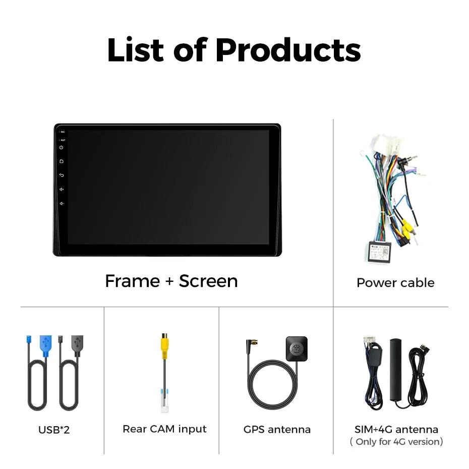 9''For Toyota Sienna 3 2015-2021 AERISAUTO for Apple Android screen and  Android Auto