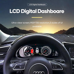 12.3''For Audi A4 S4 RS4 A5 Q5 S5 RS5 2008-2021 AERISAUTO for LCD Digital Dashboard Cluster