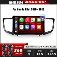 9''For Honda Pilot 2016-2019 AERISAUTO for Apple Android screen and  Android Auto