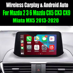 For Mazda 2 3 6 Mazda CX5 CX3 CX9 Miata MX5 2013-2020 AERISAUTO for Apple CarPlay Module and  Android Auto