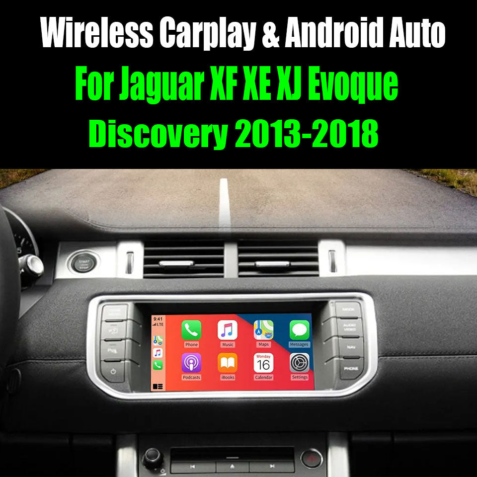 Décodeur CarPlay sans fil pour Jaguar XF XE XJ Evoque Discovery Bosch OEM Multimedia Car Play Android Auto Siri Google Navigation 