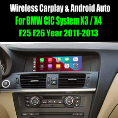 For BMW CIC System X3 / X4 F25 F26 Year 2011-2013 AERISAUTO for Apple CarPlay Module and  Android Auto