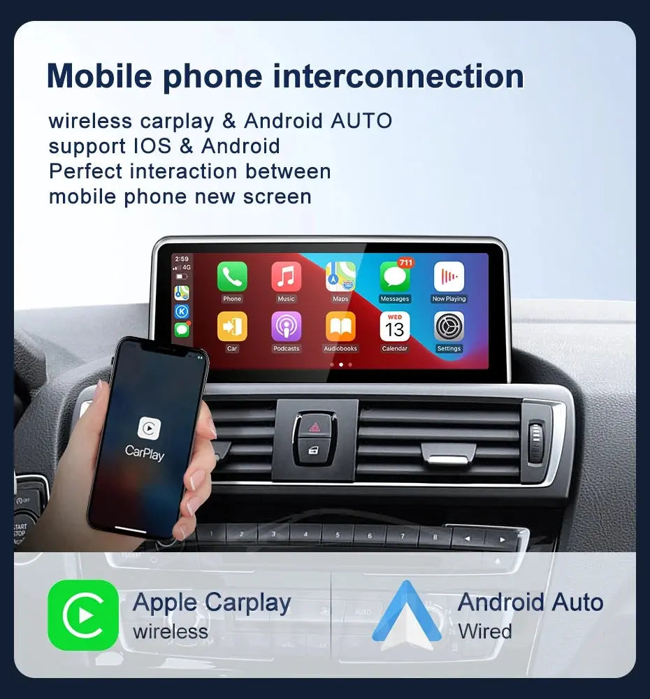 10.25''For BMW 1series F20 NBT AERISAUTO for Apple Android screen and  Android Auto Aerisauto