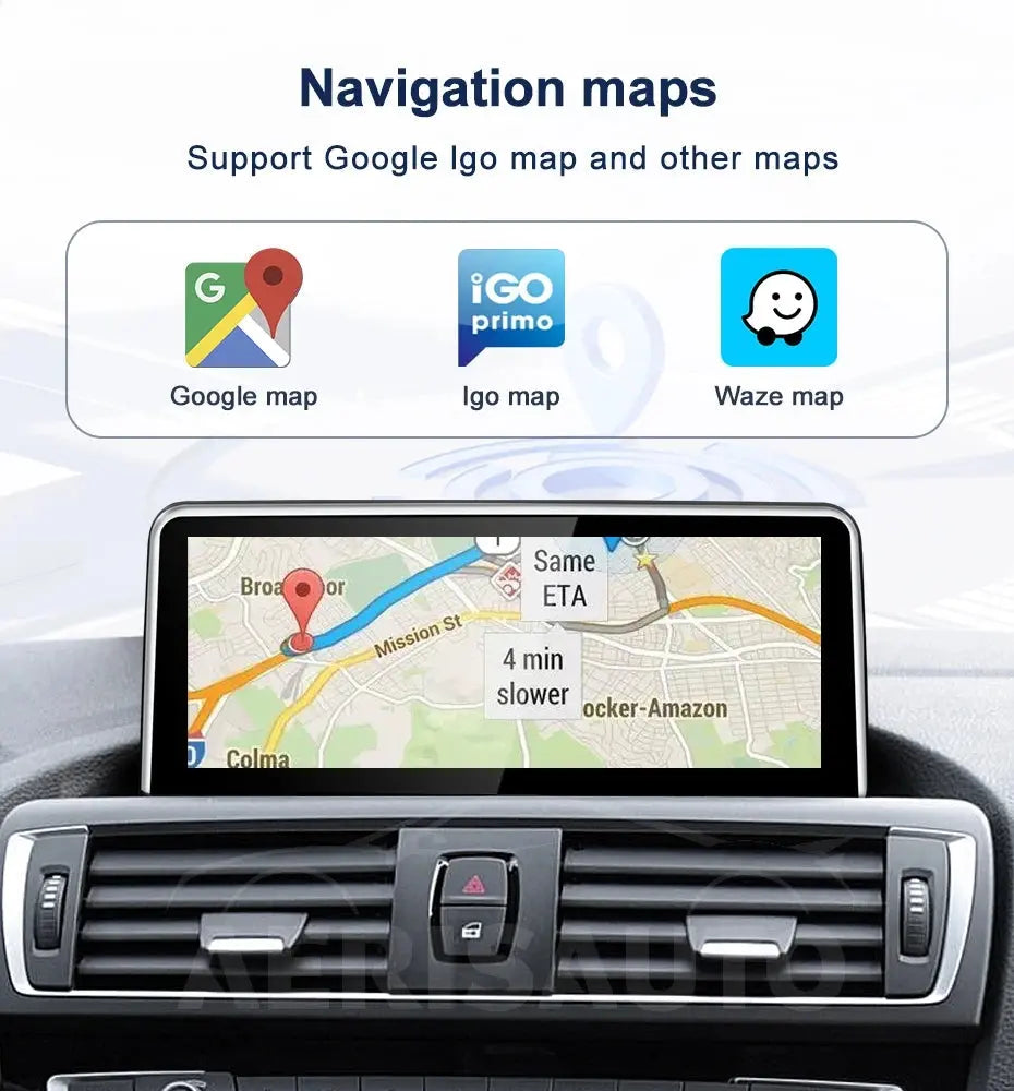10.25''For BMW 1series F20 NBT AERISAUTO for Apple Android screen and  Android Auto Aerisauto