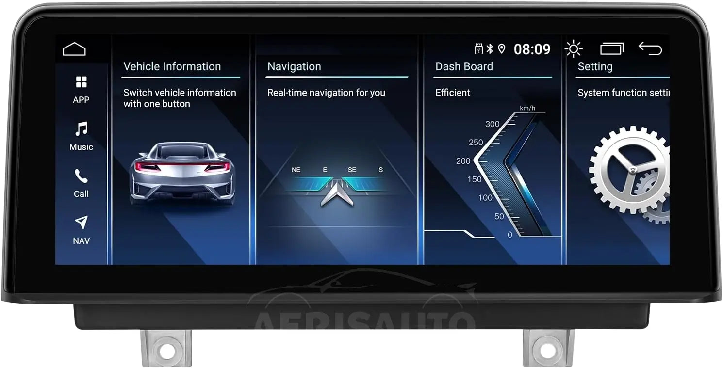 10.25"For BMW 3/4 Series F30/F31/F32/F33/F36 NBT 2011-2019 AERISAUTO for Apple Android screen and  Android Auto 我的商店