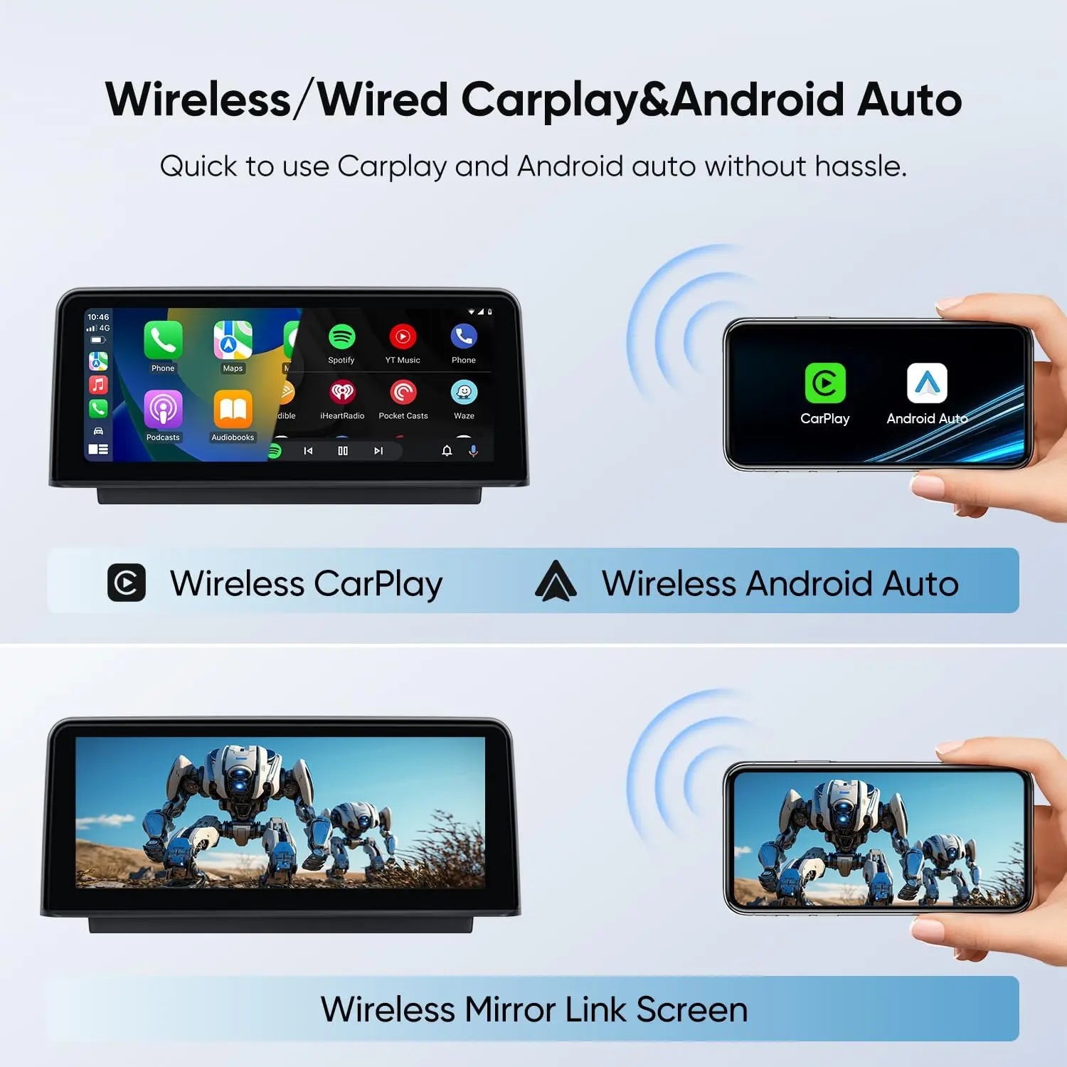 10.25"For BMW 3/4 Series F30/F31/F32/F33/F36 NBT 2011-2019 AERISAUTO for Apple Android screen and  Android Auto 我的商店