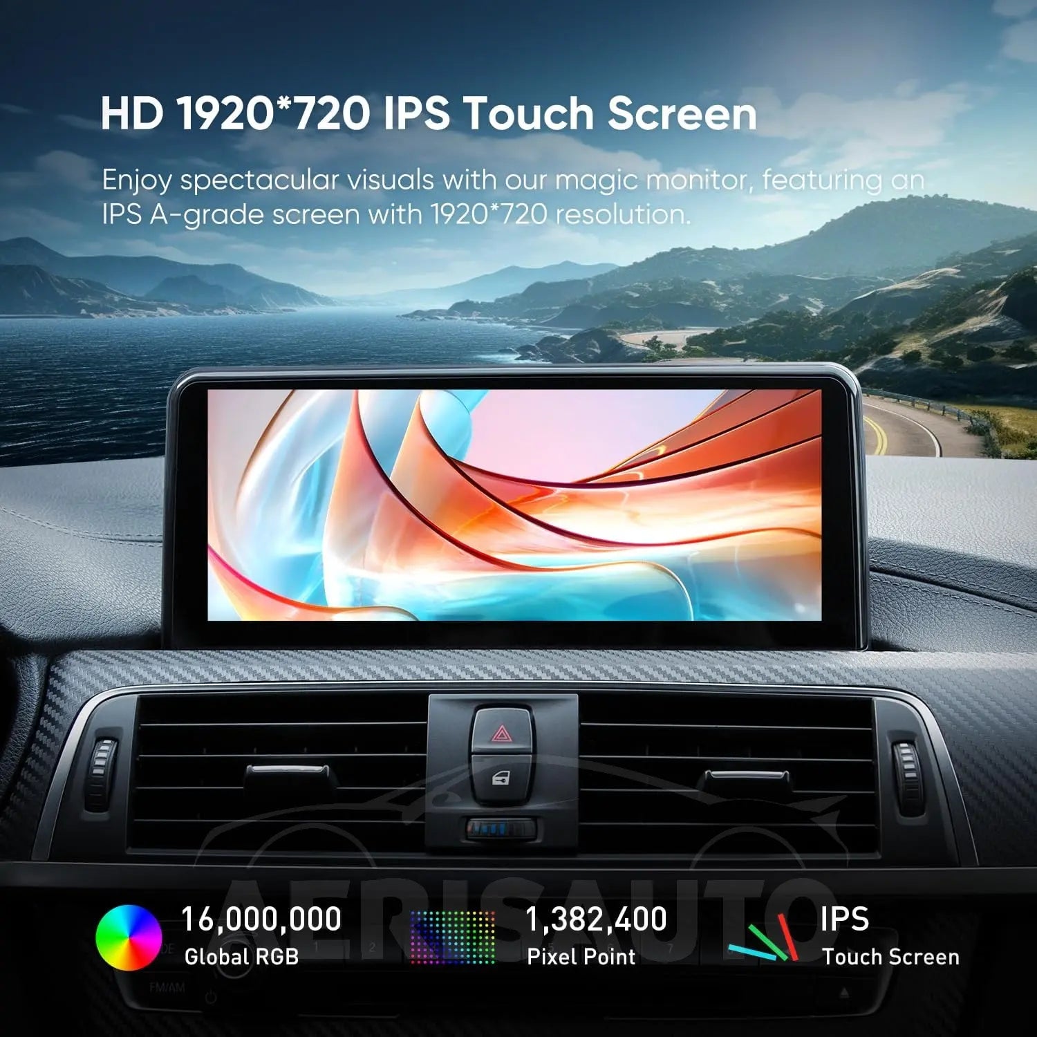 10.25"For BMW 3/4 Series F30/F31/F32/F33/F36 NBT 2011-2019 AERISAUTO for Apple Android screen and  Android Auto 我的商店
