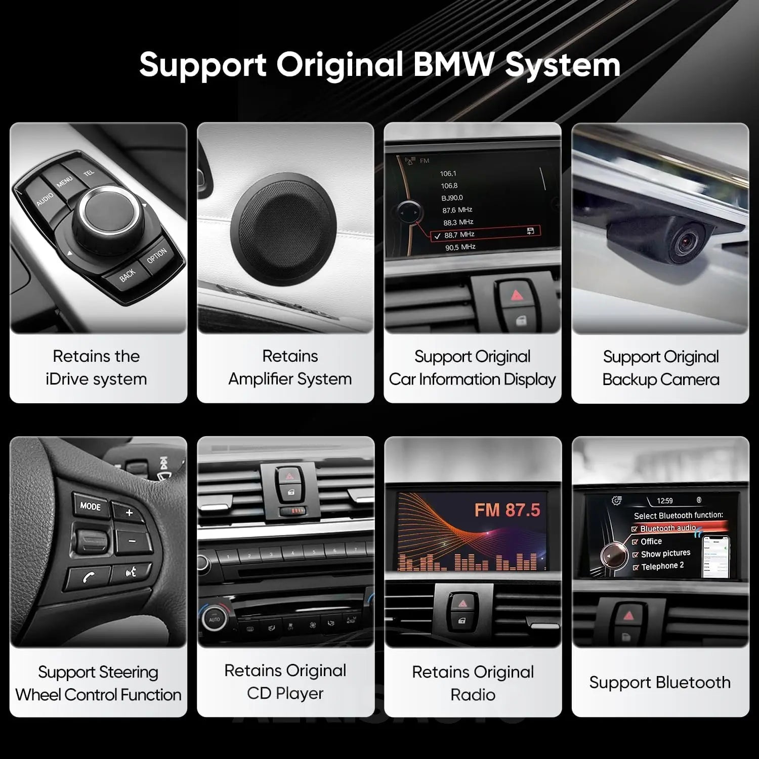 10.25"For BMW 3/4 Series F30/F31/F32/F33/F36 NBT 2011-2019 AERISAUTO for Apple Android screen and  Android Auto 我的商店