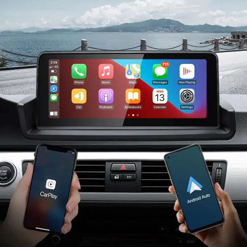 10.25''For BMW 3 Series E90 E91 E92 2005-2011 Android 13.0 AERISAUTO for Apple Android screen and  Android Auto Aerisauto