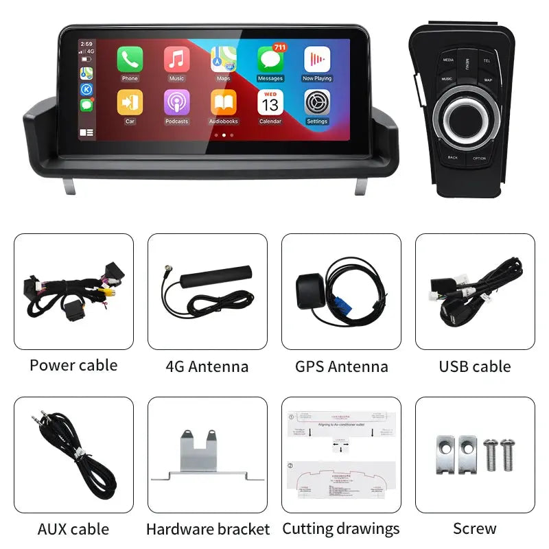 10.25''For BMW 3 Series E90 E91 E92 2005-2011 Android 13.0 AERISAUTO for Apple Android screen and  Android Auto Aerisauto