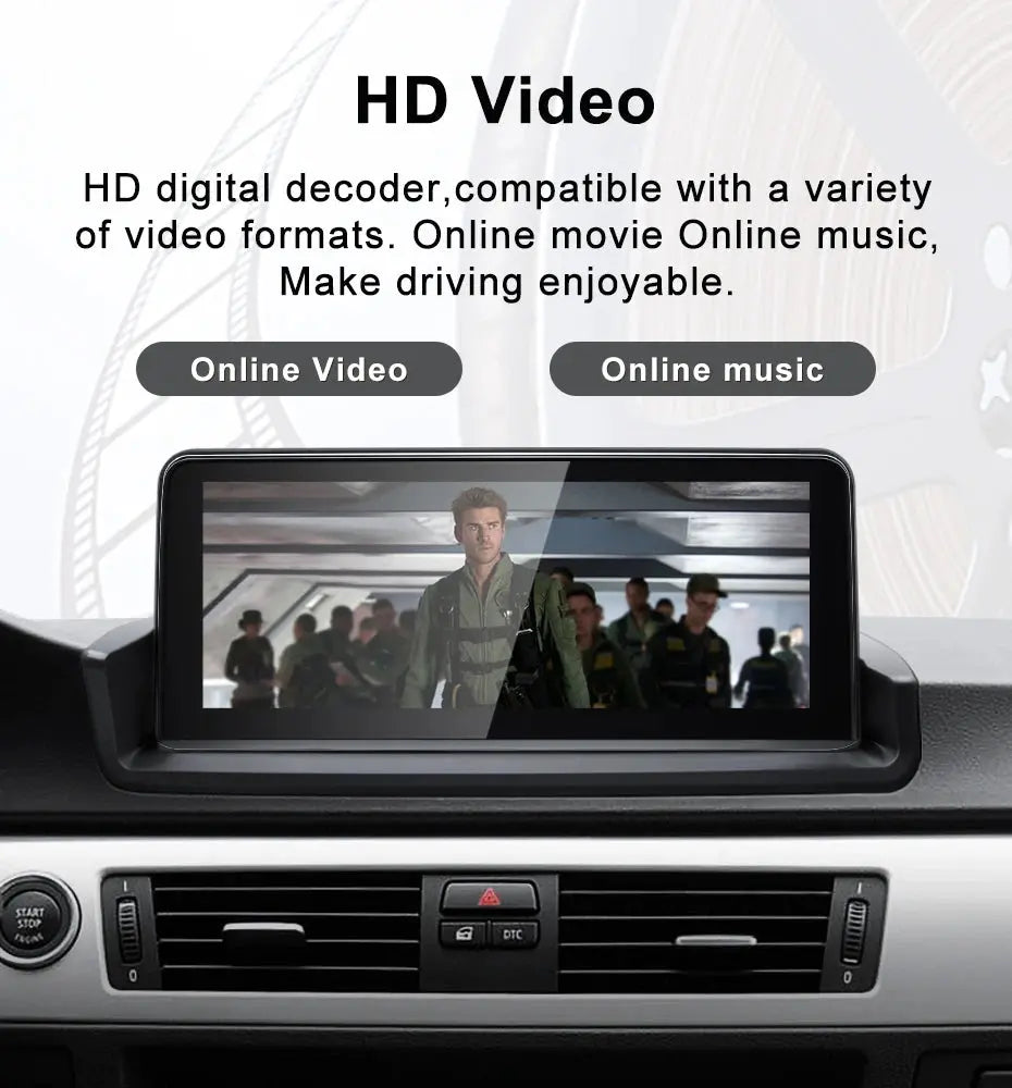 10.25''For BMW 3 Series E90 E91 E92 2005-2011 Android 13.0 AERISAUTO for Apple Android screen and  Android Auto Aerisauto