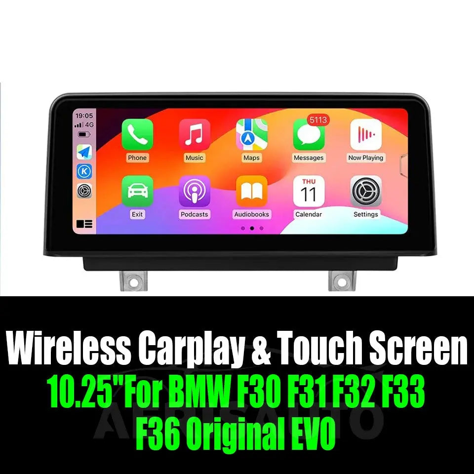10.25''For BMW F30 F31 F32 F33 F36 Original EVO AERISAUTO for Apple Android screen and  Android Auto Aerisauto