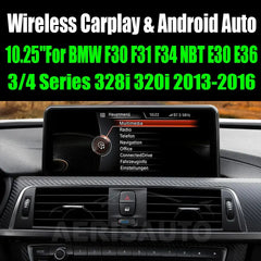10.25''For BMW F30 F31 F34 NBT 3/4 Series E30 E36 328i 320i 2013-2016 AERISAUTO for Apple Android screen and  Android Auto Aerisauto