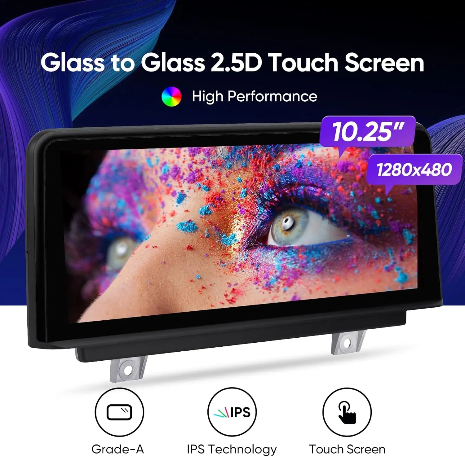 10.25''For BMW F30 F31 F34 NBT 3/4 Series E30 E36 328i 320i 2013-2016 AERISAUTO for Apple Android screen and  Android Auto Aerisauto