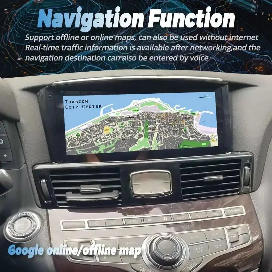 10.25''For Infiniti Q70 Q70L M25 M35 M37 M56 2013-2019 Android 13 AERISAUTO for Apple Android screen and  Android Auto Aerisauto