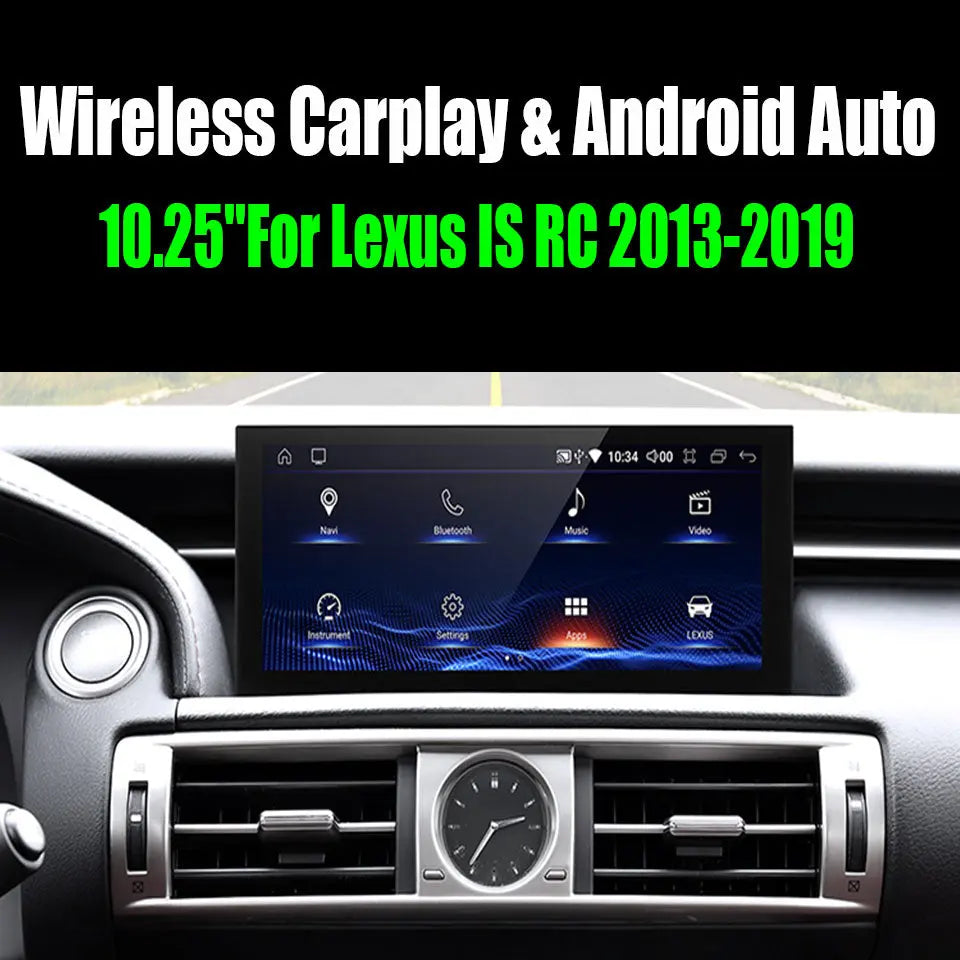 10.25''For Lexus IS RC 2013-2019 Android 12.0 AERISAUTO for Apple Android screen and  Android Auto My Store