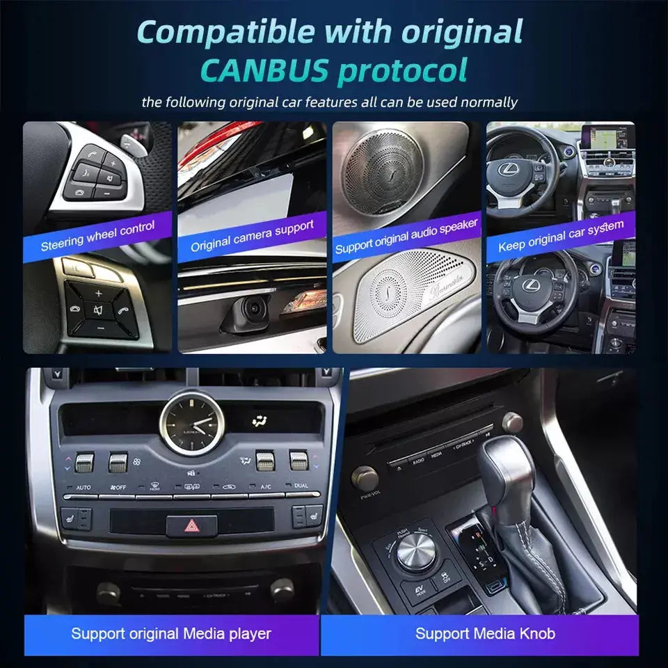 10.25"For Lexus NX Series 2014-2021 Android 14.0 AERISAUTO for Apple Android screen and  Android Auto My Store