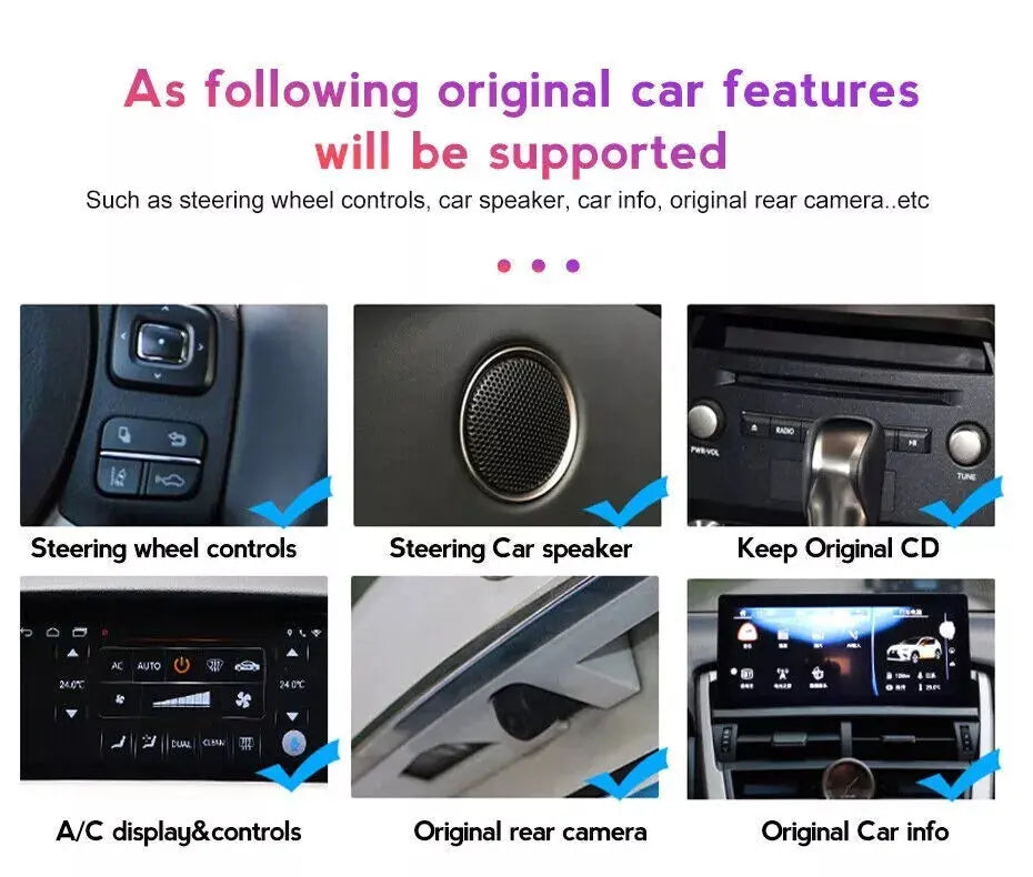 10.25"For Lexus Ux Series 2008-2023 Android 13.0 AERISAUTO for Apple Android screen and  Android Auto My Store