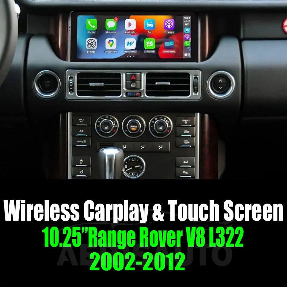 10.25''"For Range Rover V8 L322 2002-2012 AERISAUTO for Apple Android screen and  Android Auto Aerisauto