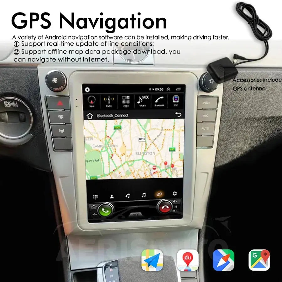 10.4''For Volkswagen VW Passat CC b6 b7 2010-2016 AERISAUTO for Apple Android screen and  Android Auto Aerisauto