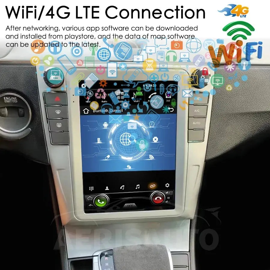 10.4''For Volkswagen VW Passat CC b6 b7 2010-2016 AERISAUTO for Apple Android screen and  Android Auto Aerisauto