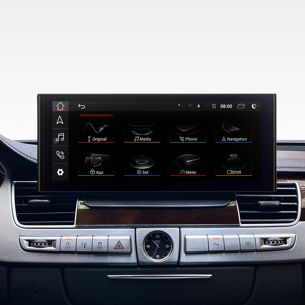 12.3" For Audi A8 S8 D3 D4 2002-2018 AERISAUTO for Apple Android screen and  Android Auto