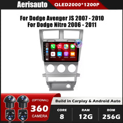 9''For Dodge Avenger JS Nitro 2006-2011 AERISAUTO for Apple Android screen and  Android Auto