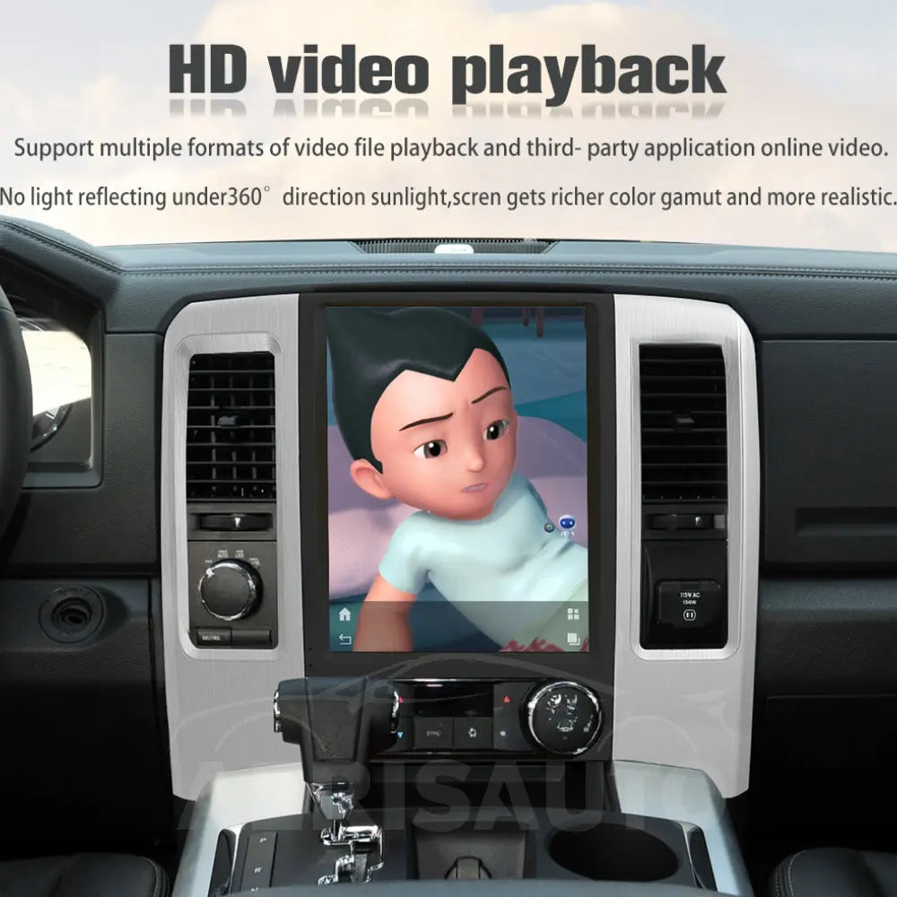 12.1"For Dodge RAM 1500 2500 3500 2008-2012 Tesla Style Car Radio AERISAUTO for Apple Android screen and Android Auto Aerisauto