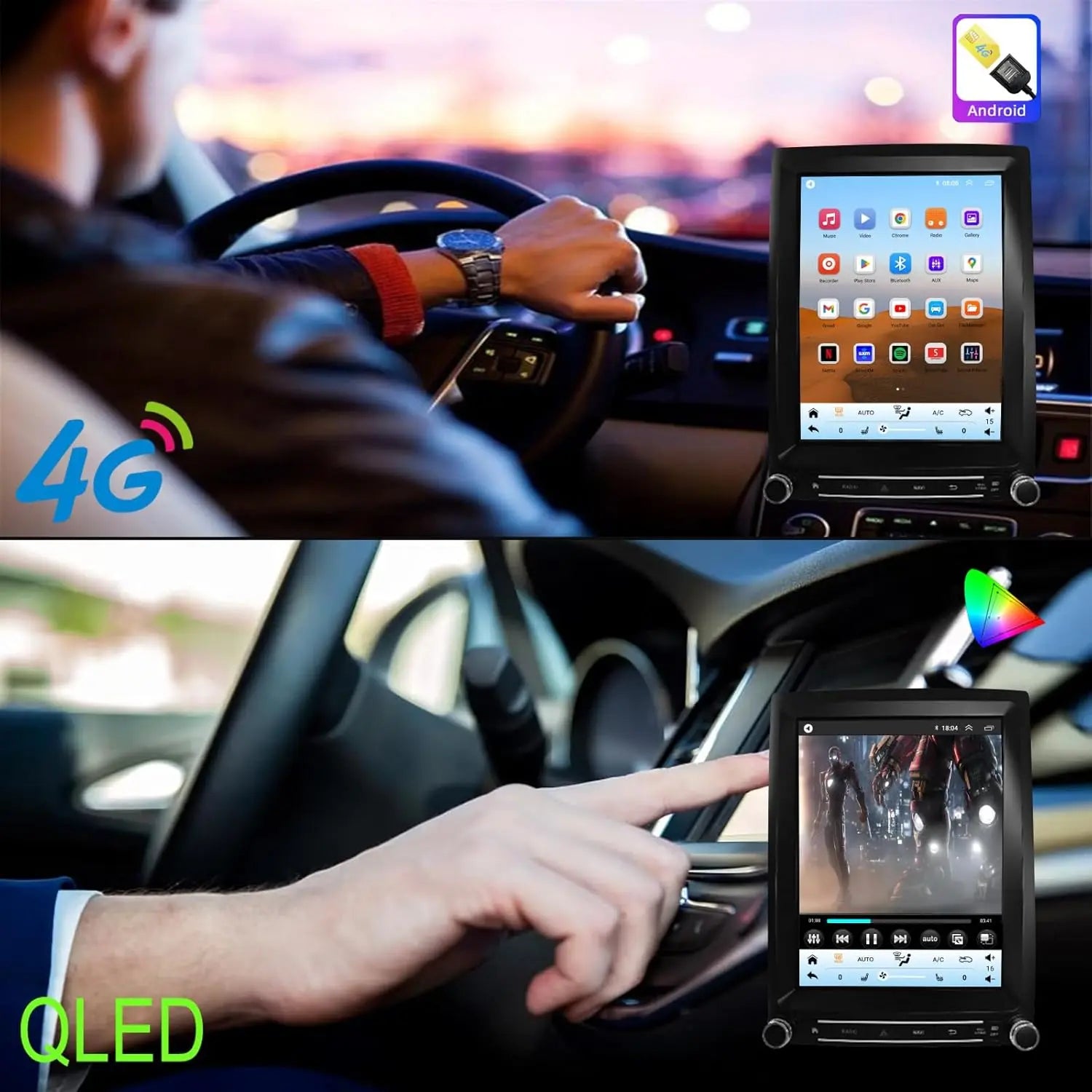 12.1''For Ford Expedition 2015-2017 Android 13 AERISAUTO for Apple Android screen and  Android Auto Aerisauto