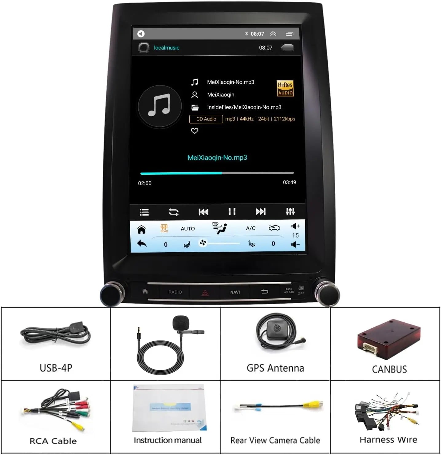 12.1''For Ford Expedition 2015-2017 Android 13 AERISAUTO for Apple Android screen and  Android Auto Aerisauto
