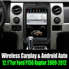 12.1''For Ford F150 Raptor 2009-2012 Tesla Style Car Radio  AERISAUTO for Apple Android screen and  Android Auto Aerisauto
