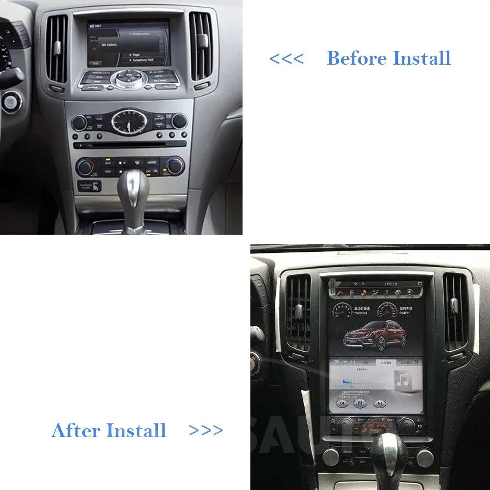 12.1''For Infiniti G37 G25 2005-2017 AERISAUTO for Apple Android screen and  Android Auto Aerisauto