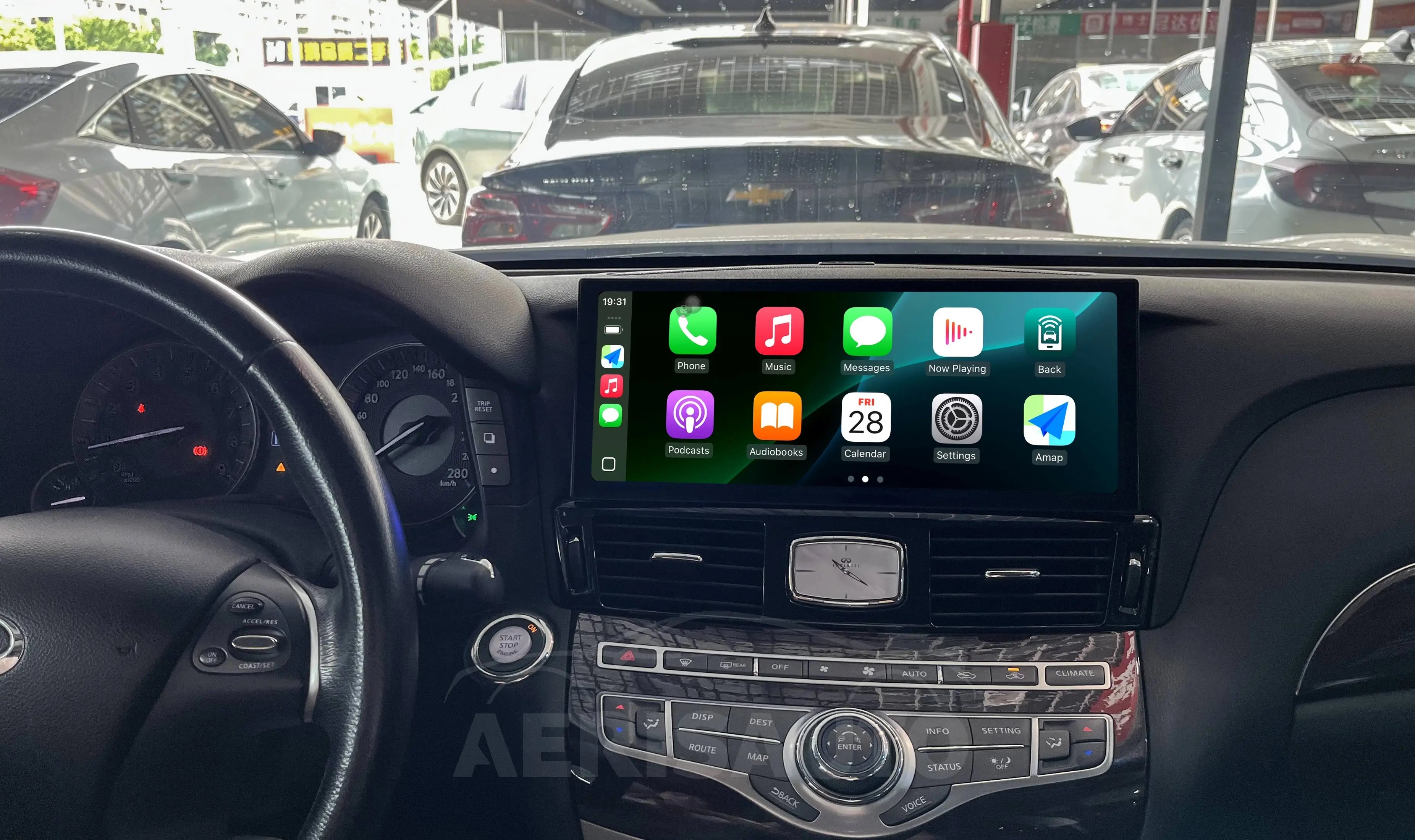 12.3 "Android 13 Infiniti Q70 M25 M35 M37 M56 Nissan Fuga Y51 2009-2019 Navigation Screen Car Radio Multimedia Player Aerisauto