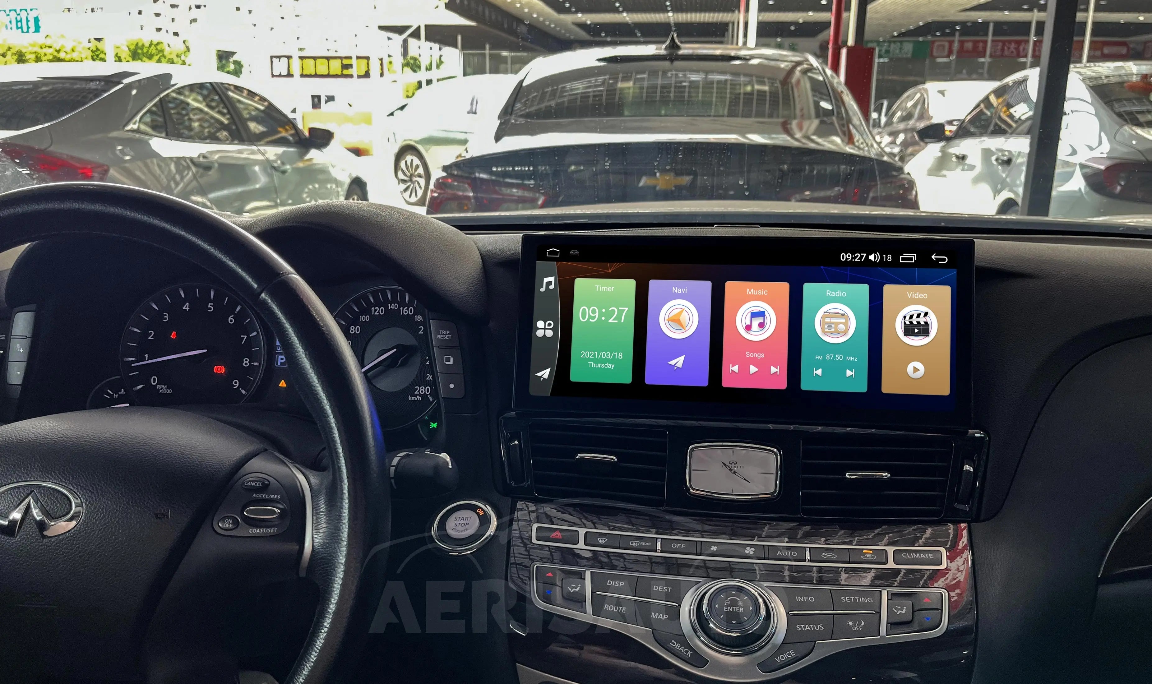 12.3 "Android 13 Infiniti Q70 M25 M35 M37 M56 Nissan Fuga Y51 2009-2019 Navigation Screen Car Radio Multimedia Player Aerisauto