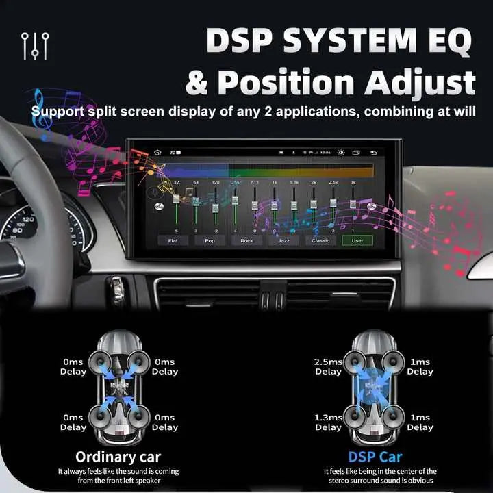 12.3'' For Audi A4 A5 Q5 B9 2016-2023 AERISAUTO for Apple Android screen and  Android Auto Aerisauto