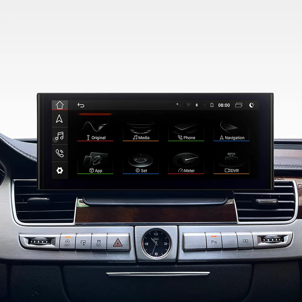 12.3" For Audi A8 S8 D3 D4 2002-2018 AERISAUTO for Apple Android screen and  Android Auto Aerisauto